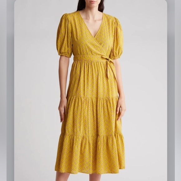 FRNCH Dresses & Skirts - FRNCH Paris Women’s Gladys Floral Puff Sleeve Vintage Inspired Dress Size XS